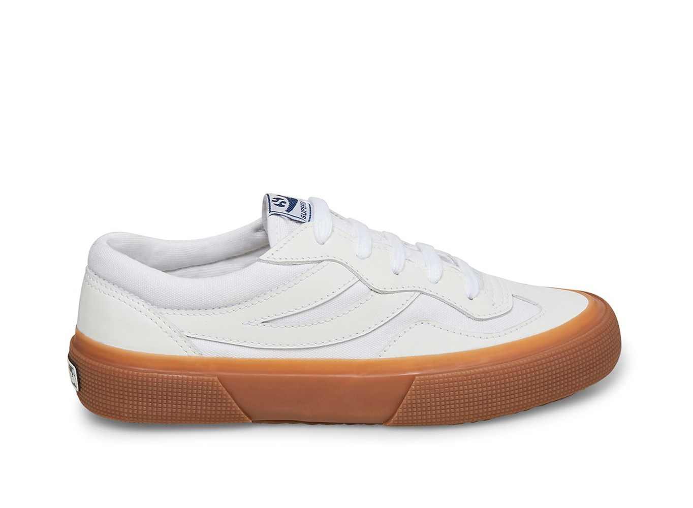 Superga Sneakers Womens - 2941 Revolley Leather Leather - White - KEUYJ9186